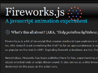 Fireworks.js, a Javascript-based animated fireworks effect